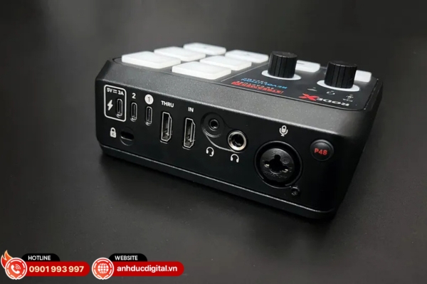 Chọn bàn trộn có đủ cổng mic, nhạc cụ và USB phù hợp với nhu cầu kết nối thiết bị