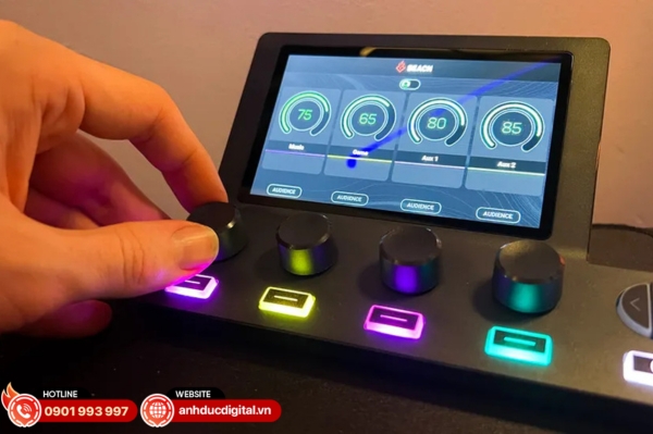 Chọn bàn trộn hỗ trợ chuyển cảnh mượt, thêm hiệu ứng và overlay giúp livestream sinh động hơn