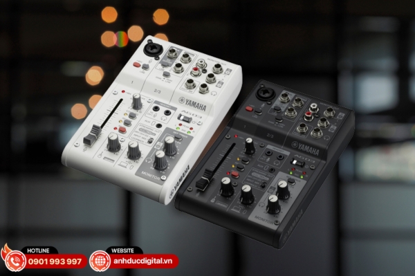 Yamaha AG03MK2 nhỏ gọn, tích hợp DSP và AG Controller, lý tưởng cho livestream cá nhân và phòng thu mini