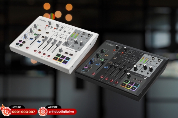 Yamaha AG08 với 8 kênh chuyên nghiệp, tích hợp DSP và sound pad, tối ưu cho livestream