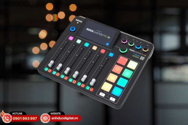 Rode Rodecaster Pro II đa kênh chuyên nghiệp, tích hợp hiệu ứng âm thanh và ghi âm đa track