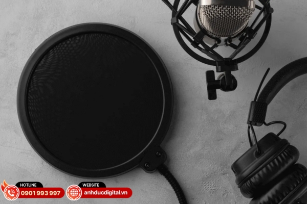 Bỏ qua phụ kiện như pop filter có thể làm âm thanh bị gió, rè và thiếu chuyên nghiệp