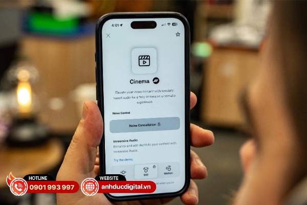 Bose đã bổ sung chế độ xử lý âm thanh không gian cho nội dung phim ảnh là Cinema