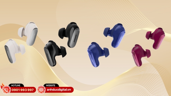 Bose QuietComfort Ultra Earbuds 2 có thiết kế nhỏ gọn, màu sắc trẻ trung, phù hợp phong cách năng động