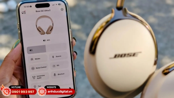 Bose QuietComfort Ultra Headphones 2 hỗ trợ Bluetooth 5.3 đa điểm và nghe nhạc lossless qua cổng USB-C tiện lợi