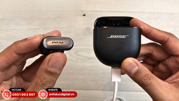 Bose QuietComfort Ultra Earbuds 2 cho 6 giờ nghe, hộp sạc không dây kéo dài thêm 18 giờ, sạc nhanh 20 phút nghe 2 giờ
