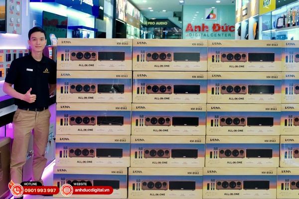 Loa Kadma BS63 – hệ thống âm thanh all-in-one tích hợp ampli, DAC và micro không dây