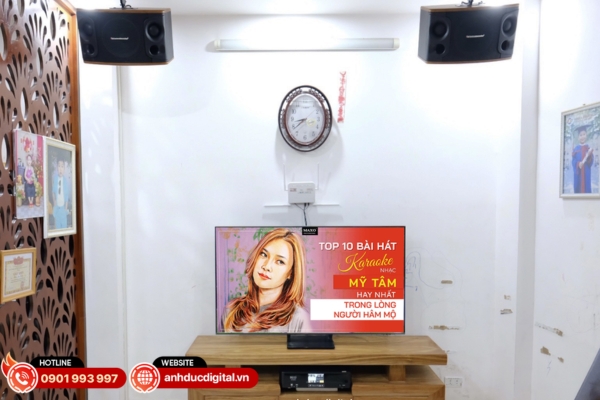 Dàn karaoke gia đình 20 triệu Boston Acoustic DKB21 nổi bật với loa 3 đường tiếng 200W, âm bass dày và hát rõ nét cho phòng 20–35m²