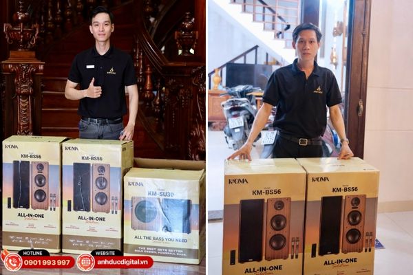 Trải nghiệm, hát thử và mua dàn karaoke gia đình giá rẻ chính hãng tại showroom Anh Đứ
