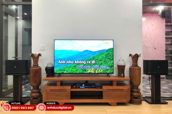 Dàn karaoke gia đình JBL DKJ24 thiết kế gọn gàng, âm thanh rõ nét, phù hợp phòng 15–25m²