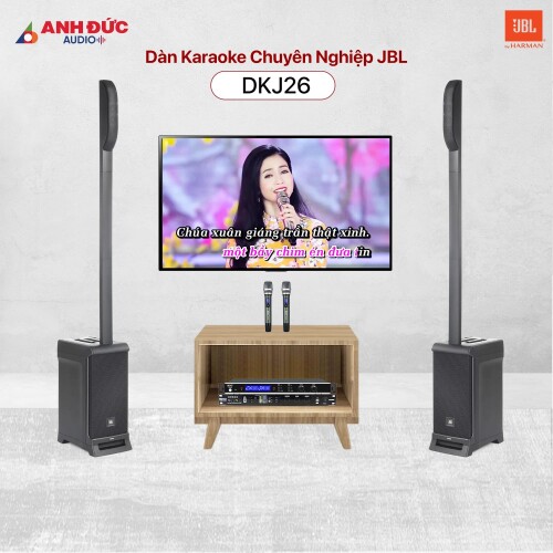 Dàn JBL DKJ26 chất lượng cao, bass chắc và vocal sáng cho phòng khách rộng