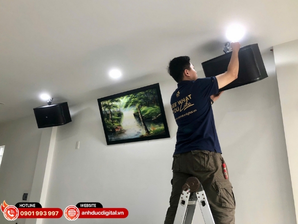 Quy trình tư vấn và lắp đặt tại Anh Đức Audio đảm bảo dàn karaoke phù hợp và âm thanh chuẩn ngay khi sử dụng