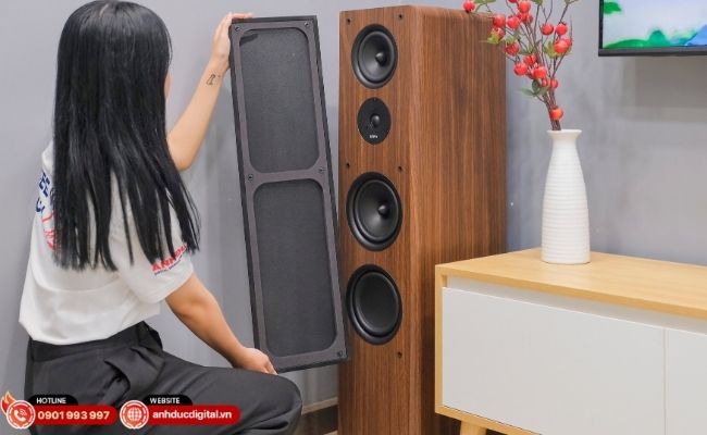 Cấu hình 3 đường tiếng cho âm thanh tách bạch, rõ giọng, bass gọn.