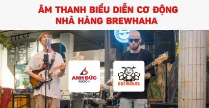 Giải pháp âm thanh biểu diễn cơ động cho nhà hàng Brewhaha