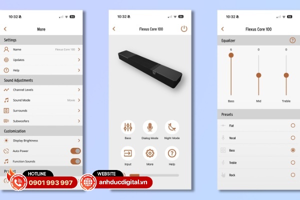 Ứng dụng điều khiển của Klipsch Flexus Core 100