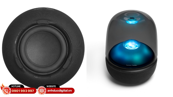 Harman Kardon Aura Studio 5 sở hữu hệ thống loa 3-Way công suất 160 W, cho âm thanh mạnh mẽ và chi tiết sống động