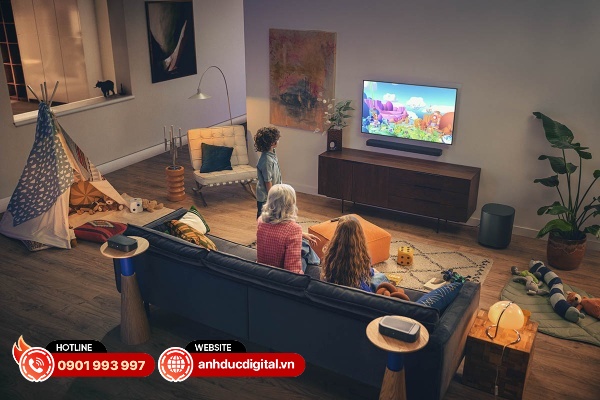 Loa JBL Bar 1000MK2 gặp khó khăn để tạo ra hiệu ứng âm thanh vòm ảo như nhiều dòng loa khác