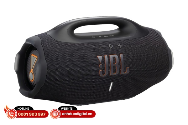 JBL Boombox 4 được thiết kế lại để có trọng lượng nhẹ hơn trước và dễ dàng mang đi mọi nơi