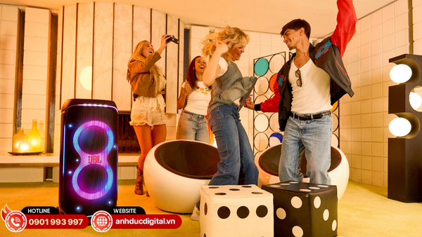 JBL PartyBox 720 công suất 800W tái tạo âm trầm mạnh mẽ và âm thanh bùng nổ