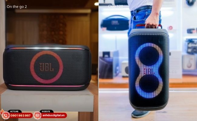 Cùng là loa tiệc JBL, nhưng mỗi mẫu được thiết kế cho một cách giải trí riêng.