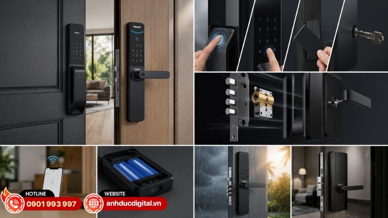 Pin và khả năng tương thích cửa cũng ảnh hưởng đáng kể đến lựa chọn