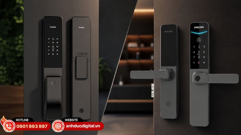Thiết kế push-pull và tay gạt tạo ra trải nghiệm sử dụng khác nhau