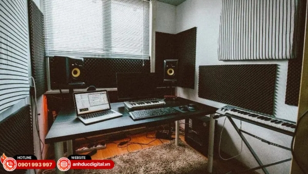 Tận dụng không gian và thiết kế thông minh giúp tối ưu diện tích, giảm chi phí khi làm phòng thu âm