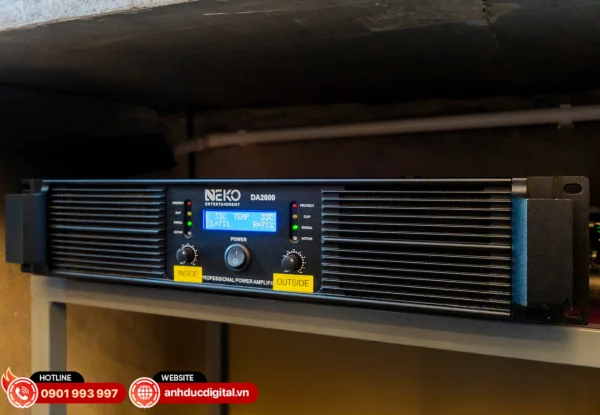 NEKO DA2600 vận hành mát mẻ, ổn định, phù hợp hệ thống âm thanh hoạt động liên tục