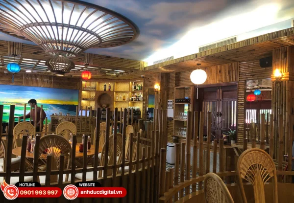 Dự án lắp đặt âm thanh nhà hàng Cội Nguồn do Anh Đức Audio triển khai, mang đến không gian âm nhạc tinh tế, nâng tầm trải nghiệm ẩm thực
