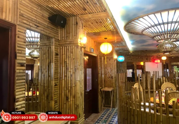 Yêu cầu hệ thống âm thanh nhà hàng Cội Nguồn hướng đến sự nhẹ nhàng, đồng đều và phù hợp từng khung giờ hoạt động