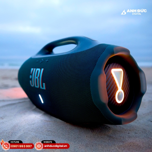 JBL Boombox 4 là loa Bluetooth mạnh mẽ với bass sâu pin lâu lý tưởng cho party và ngoài trời