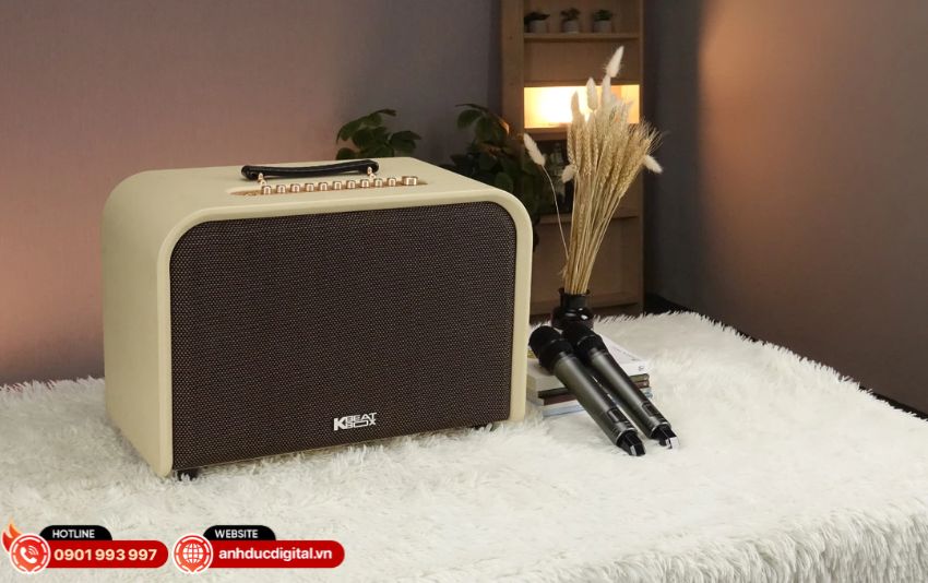 Loa karaoke Acnos Harmony 3 đường tiếng, công suất 220W RMS, micro cao cấp