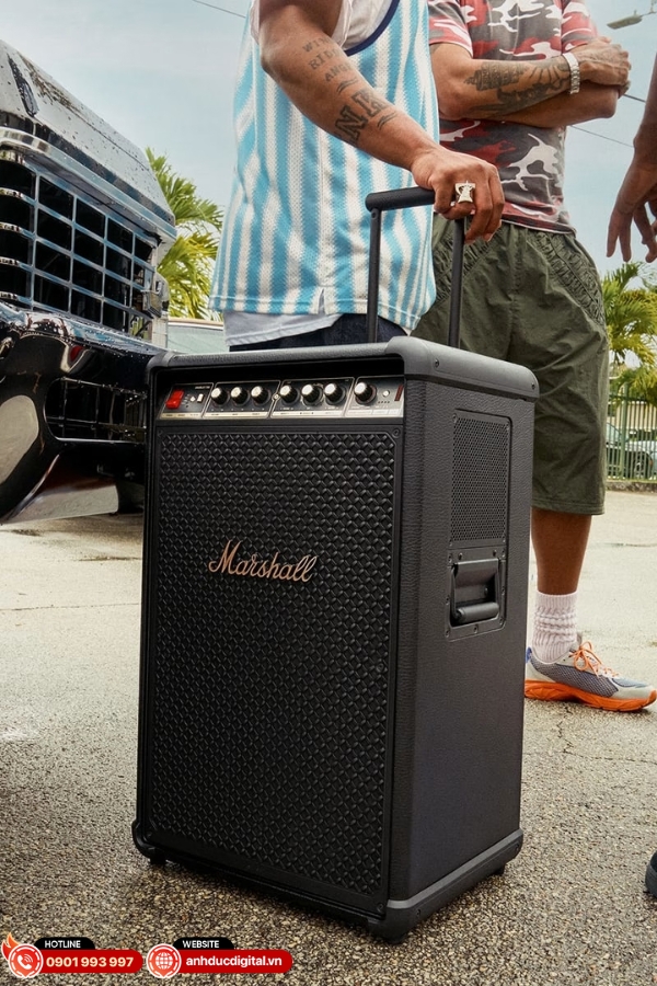 Marshall Bromley 750 âm thanh mạnh mẽ, thiết kế sang trọng phù hợp karaoke và nghe nhạc chất lượng cao