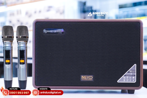 Neko NK02 âm thanh mạnh mẽ, thiết kế gọn nhẹ lý tưởng cho karaoke gia đình