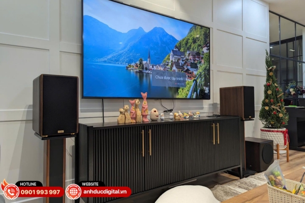 Kadma BS36i nổi bật với thiết kế vân gỗ Walnut sang trọng cùng công suất 240W, phù hợp không gian giải trí gia đình