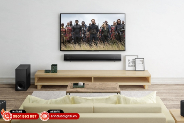 Công suất phù hợp, dải âm rộng giúp tái tạo âm thanh rõ nét và sống động trong mọi không gian