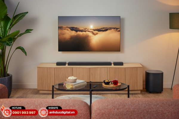 Thiết kế gọn gàng, phù hợp nhiều không gian từ phòng nhỏ đến phòng lớn