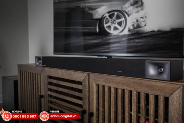 Loa soundbar Klipsch Cinema 600 nổi bật với thiết kế hiện đại, dễ phối hợp cho không gian giải trí gia đình