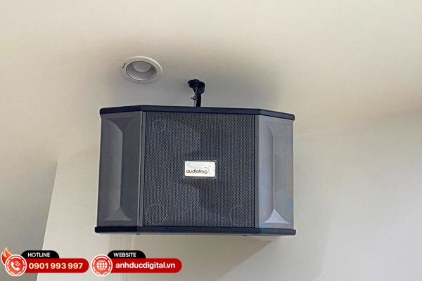 Audiofrog M10F là loa karaoke treo tường cho âm thanh cân bằng, bass chắc và treble sáng rõ