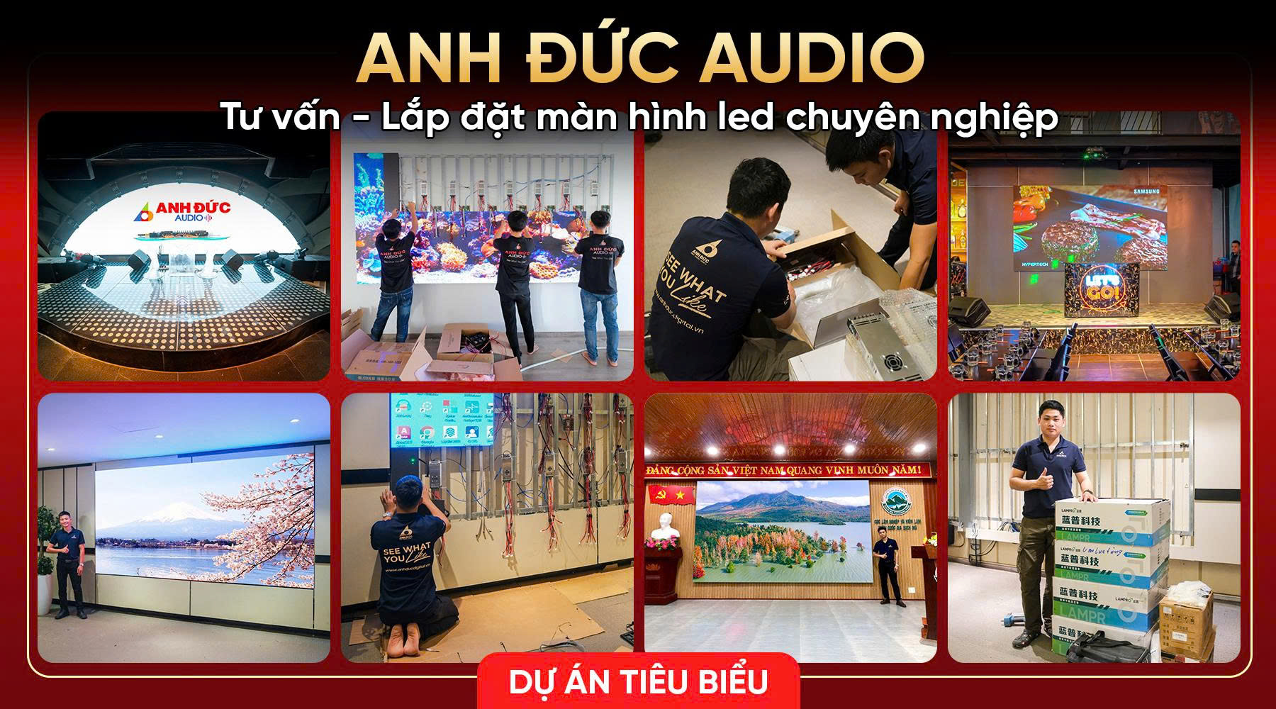 Anh Đức Audio cung cấp giải pháp lắp đặt màn hình LED Đà Nẵng sắc nét, vận hành bền bỉ và tối ưu cho mọi không gian