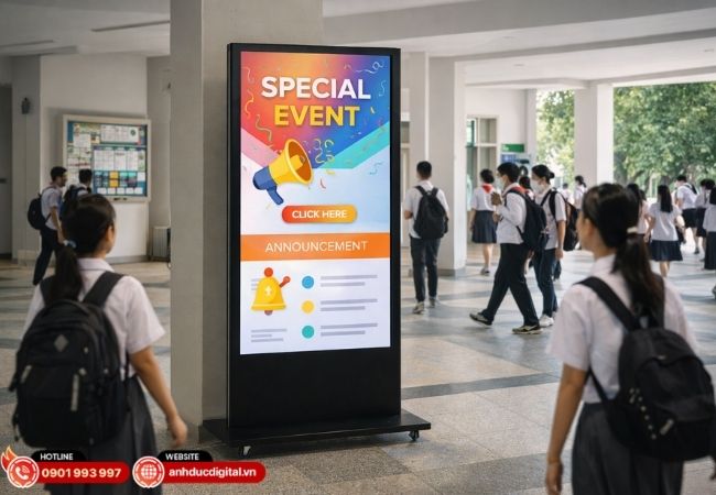 Truyền tải thông tin nhanh chóng – hiện đại hóa không gian trường học