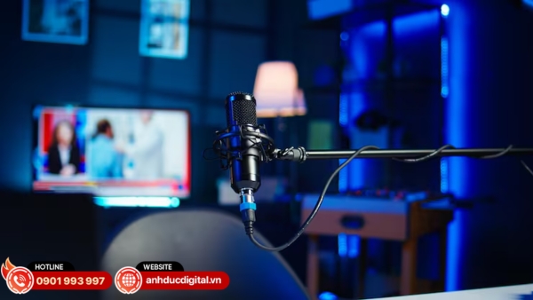 Mic phù hợp với không gian thu nhỏ giúp tối ưu âm thanh và hạn chế tạp âm khi livestream