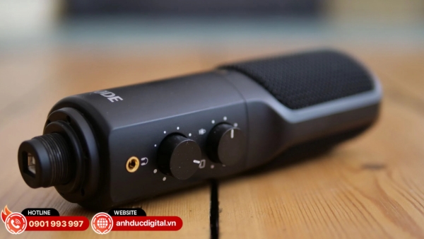 Mic Rode USB cho âm thanh chi tiết, phù hợp thu âm chuyên nghiệp
