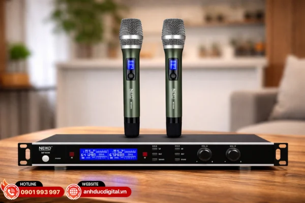 Micro NEKO MP2600 cho âm thanh ổn định, hút âm tốt và hạn chế hú rít hiệu quả