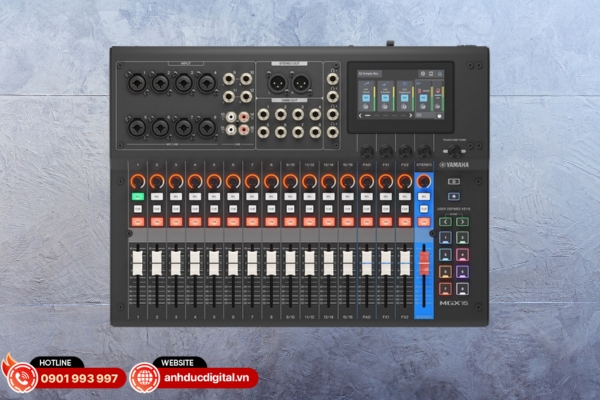 Yamaha MGX16 là mixer chuyên nghiệp nhỏ gọn, linh hoạt cho biểu diễn live và sự kiện