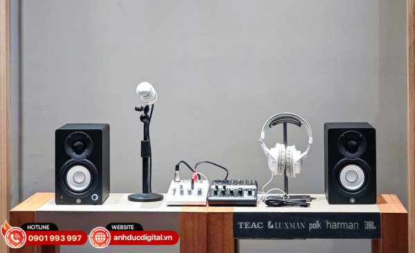 Mixer karaoke gia đình thiết kế nhỏ gọn phù hợp nhu cầu giải trí