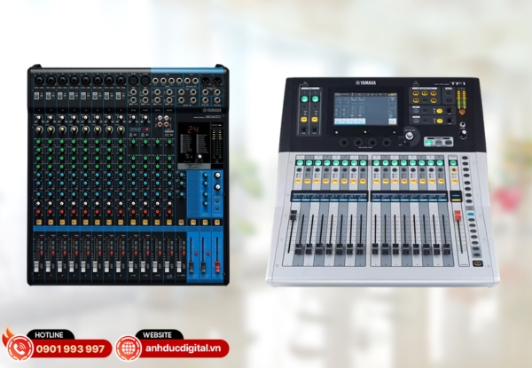 Mixer Yamaha MG16XU, MG20XU và TF1 nhiều kênh, bền bỉ, phù hợp sân khấu nhỏ và hội trường