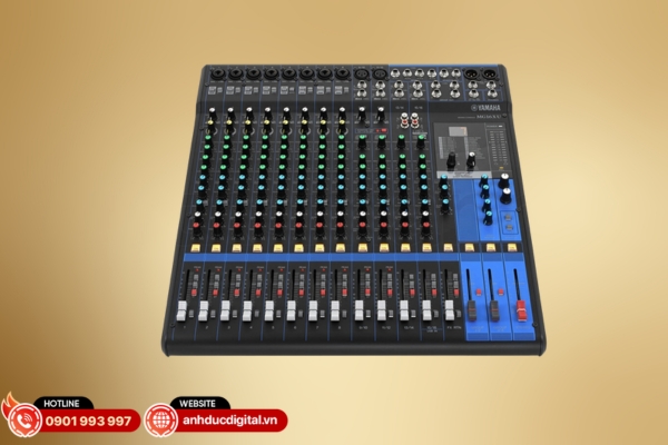 Mixer Yamaha MG16XU với 16 kênh linh hoạt cho hệ thống âm thanh di động và sự kiệnc