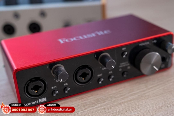Audio interface thiết kế đơn giản, dễ làm quen cho người mới bắt đầu sử dụng