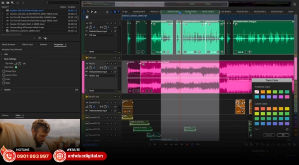 Adobe Audition có khả năng xử lý âm thanh mạnh mẽ